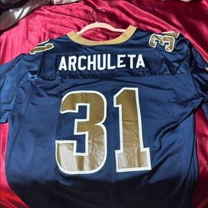 Blue and Gold Adam Archuleta Rams Jersey